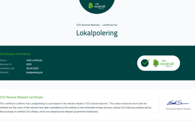 CO2 neutral hjemmeside